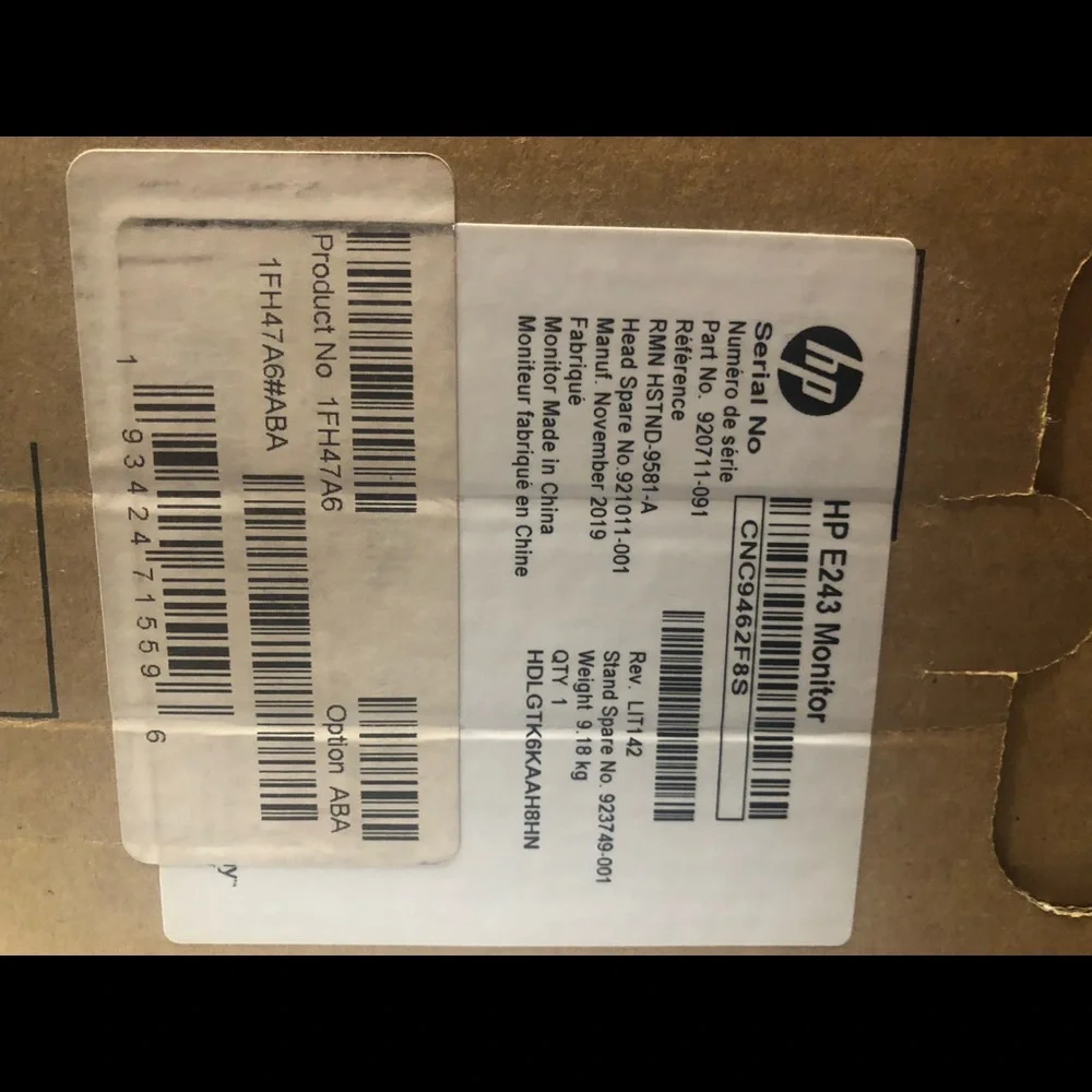New Hp Monitor